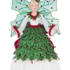 Outlet The Jolly Christmas Shop Katherine's Collection 22.5" Holly Berry Fairy Christmas Tree Topper 28-428342