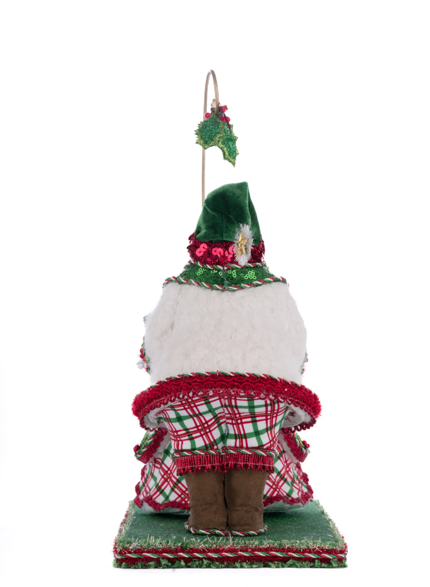 The Jolly Christmas Shop Katherine's Collection 14.5" Holly Woods Mr. And Mrs. Claus Under The Mistletoe Christmas Decoration 28-428516