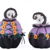 Sale The Jolly Christmas Shop Katherine's Collection 13.5" Jacks And Cats Pumpkins Set Of 2 Halloween Decoration 28-428201