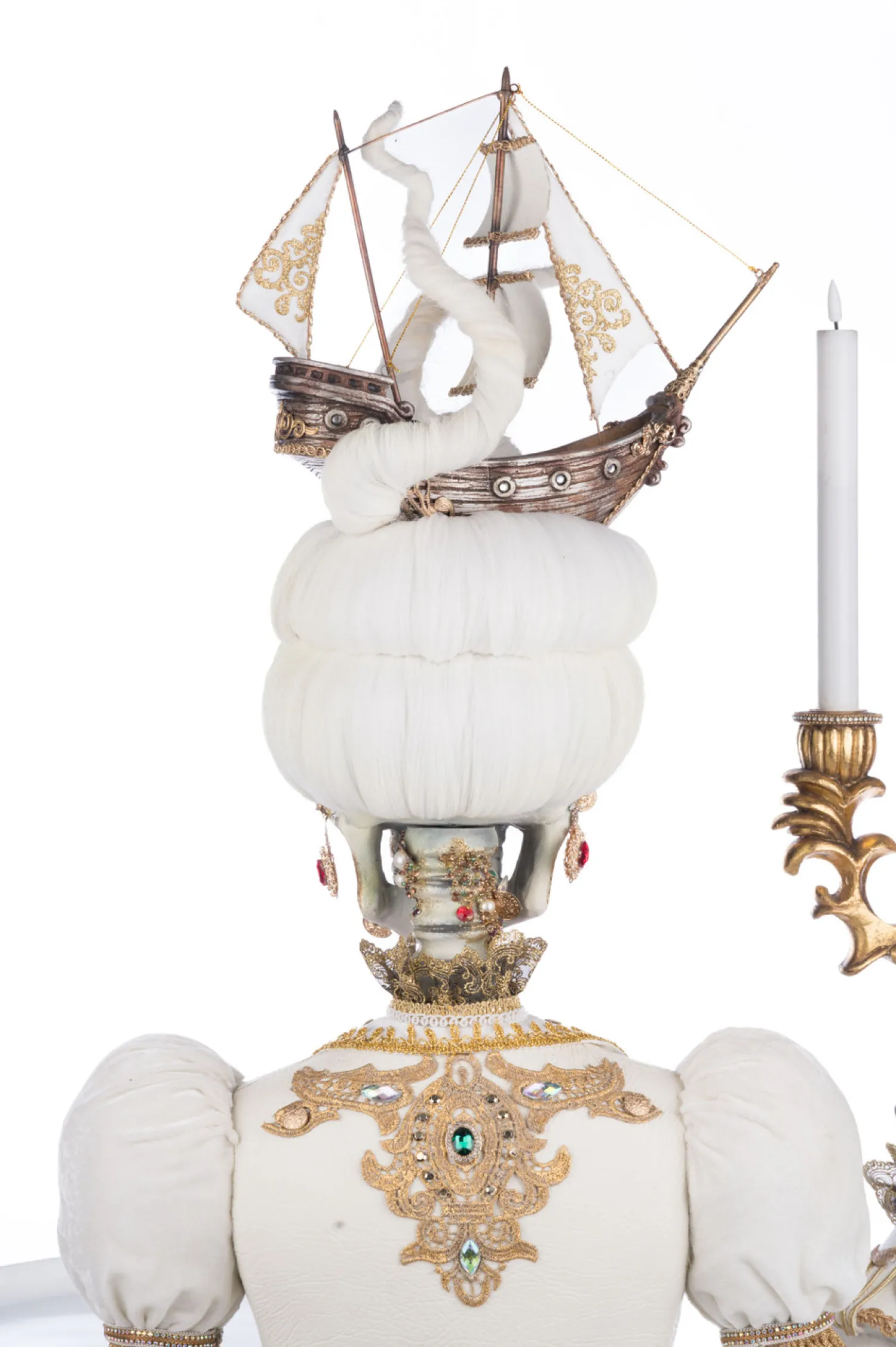 New The Jolly Christmas Shop Katherine's Collection 39" Lady Adelaid Apparition With Candelabra And Tray Pirate Halloween Decoration 28-428211