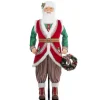 Hot The Jolly Christmas Shop Katherine's Collection 64" Life Size Seasoned Greetings Papa Nicolas Nutmeg Doll 28-328727
