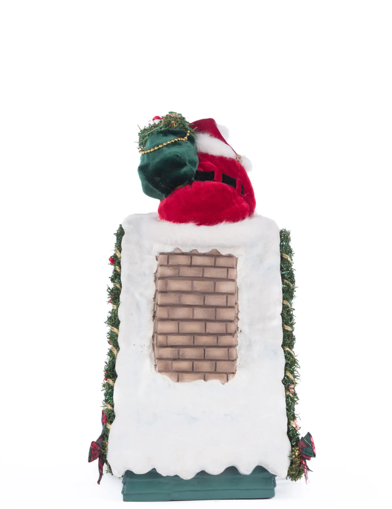 Clearance The Jolly Christmas Shop Katherine's Collection 13" Lighted Santa In Chimney Christmas Countdown Decoration 28-428277