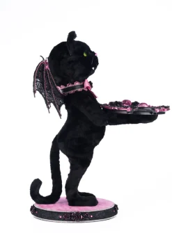 Outlet The Jolly Christmas Shop Katherine's Collection 7" Noir Cat-Bat Server Halloween Decoration 28-428139