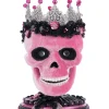 Clearance The Jolly Christmas Shop Katherine's Collection 12.5" Pink Panic Skull Trinket Box Halloween Decoration 28-428400