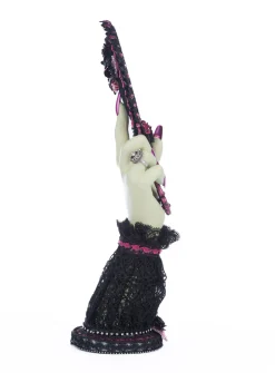 The Jolly Christmas Shop Katherine's Collection 16.5" Pink Panic Hand Held Mirror With Hand Halloween Decoration 28-428401
