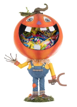 Sale The Jolly Christmas Shop Katherine's Collection 25" Pumpkin Boy Candy Container Halloween Decoration 28-428190
