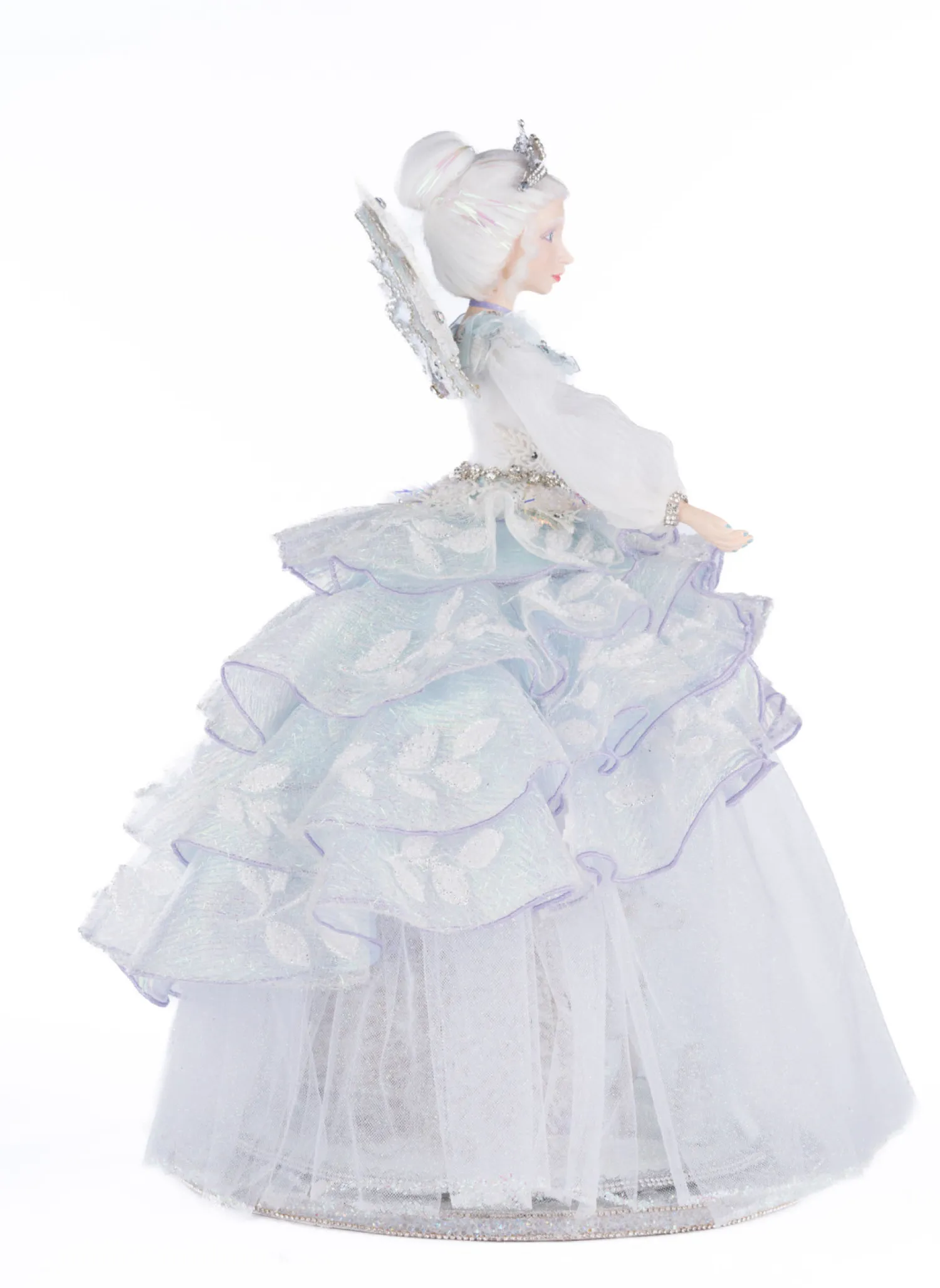 New The Jolly Christmas Shop Katherine's Collection 20" Queen Crystalline Cloche And Doll Christmas Decoration 28-428291