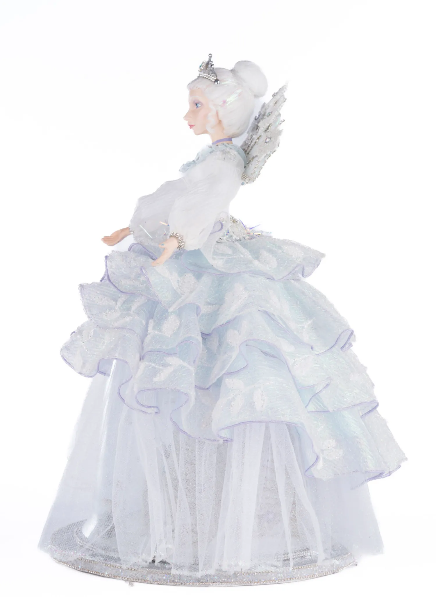 New The Jolly Christmas Shop Katherine's Collection 20" Queen Crystalline Cloche And Doll Christmas Decoration 28-428291
