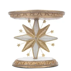 Clearance The Jolly Christmas Shop Katherine's Collection 10.75" Starry Nights Bethlehem Star Cake Stand 28-328020