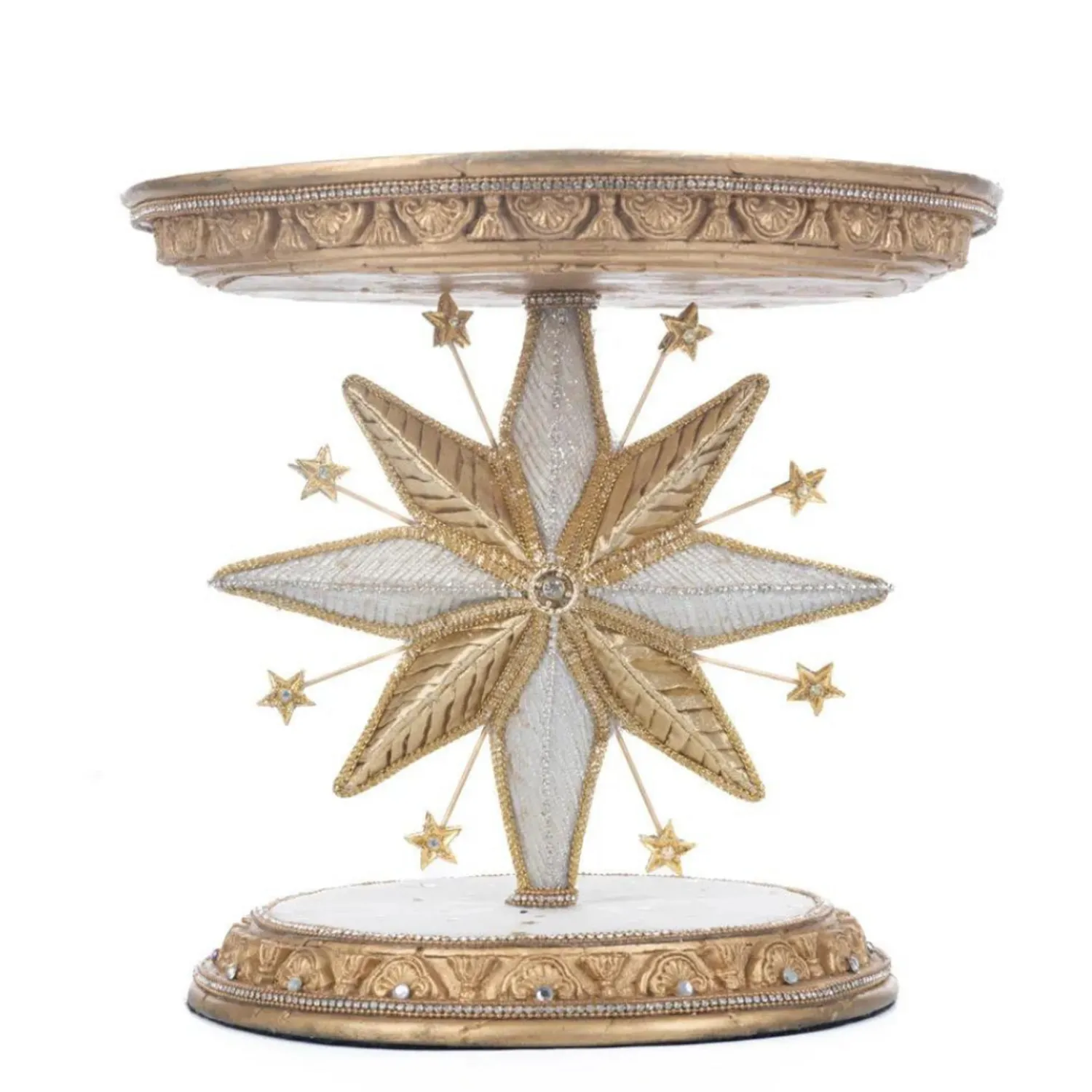 Clearance The Jolly Christmas Shop Katherine's Collection 10.75" Starry Nights Bethlehem Star Cake Stand 28-328020