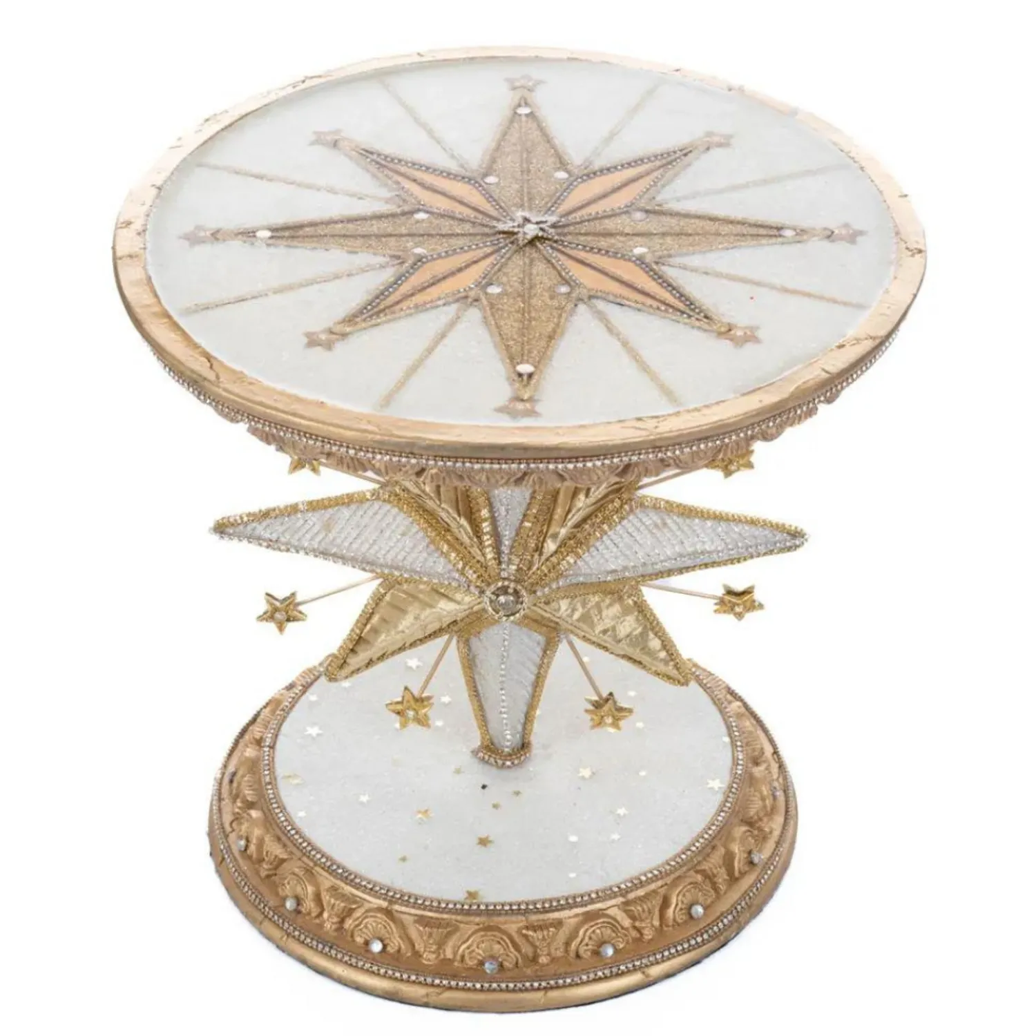Clearance The Jolly Christmas Shop Katherine's Collection 10.75" Starry Nights Bethlehem Star Cake Stand 28-328020