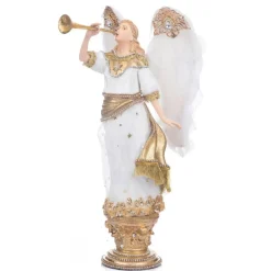New The Jolly Christmas Shop Katherine's Collection 13" Starry Nights Heralding Angel Tabletop Decoration 28-328034