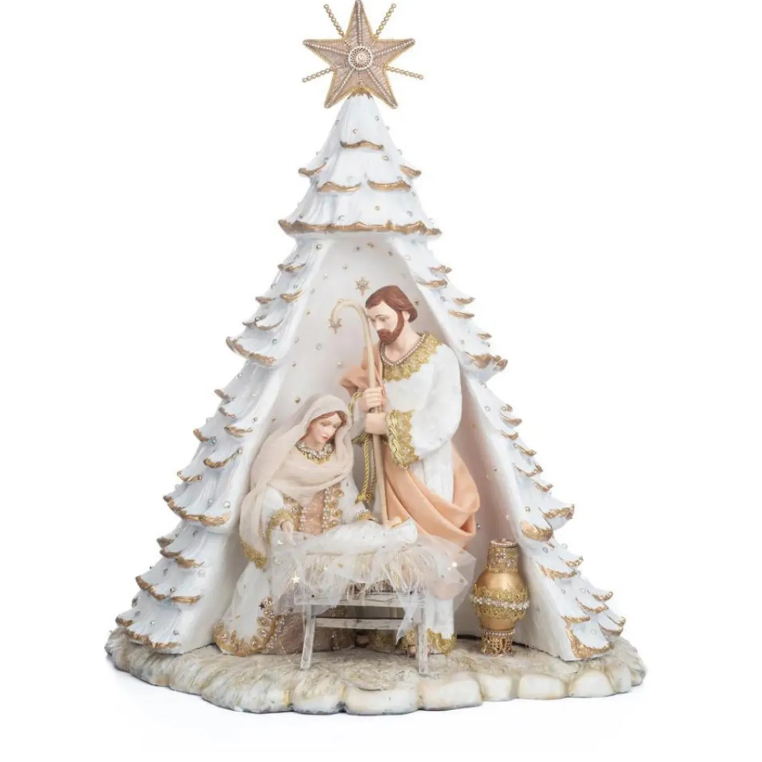 Clearance The Jolly Christmas Shop Katherine's Collection 24.25" Starry Night Celestial Nativity Piece 28-328835