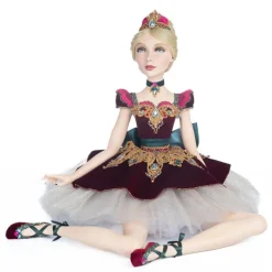 New The Jolly Christmas Shop Katherine's Collection 23" Sugar Plum Ballerina Sitting Christmas Doll Figure 28-328845