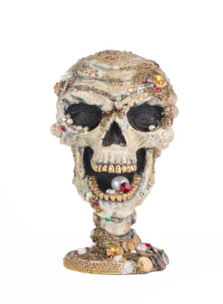 Online The Jolly Christmas Shop Katherine's Collection 11" Treacherous Treasure Tall Skull Halloween Figure 28-428233