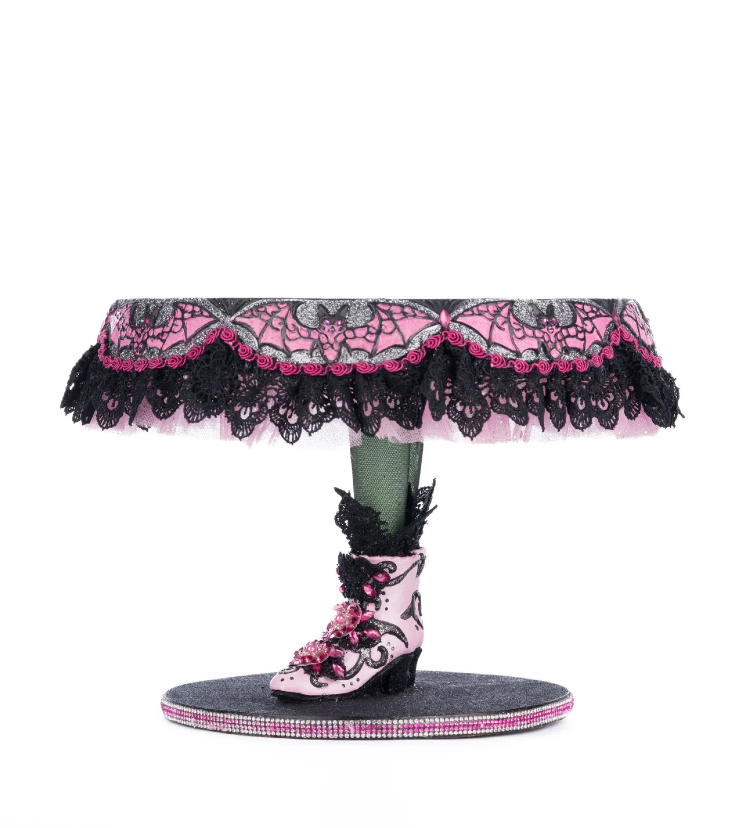 The Jolly Christmas Shop Katherine's Collection 12.5" Witch Boots Halloween Cake Plate 28-428142