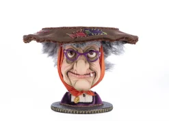 New The Jolly Christmas Shop Katherine's Collection 16" Witch Head Cake Plate Halloween Home Decoration 28-428156