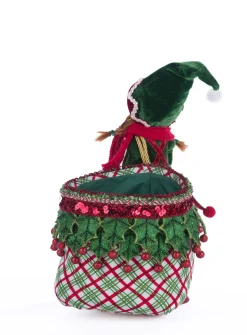 Online The Jolly Christmas Shop Katherine's Collection 12.5" Winter Snowdrop Elf With Bag Christmas Decoration 28-428412