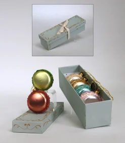 Online The Jolly Christmas Shop Katherine's Collection Gingerbread Forest Box Of 6 Macaron Christmas Ornaments 28-122001
