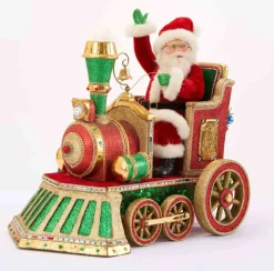 The Jolly Christmas Shop Katherine's Collection Toy Land Santa Train Christmas Figure 28-028765
