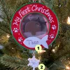 Discount The Jolly Christmas Shop Kitty Cat's First Christmas Picture Frame Personalized Christmas Ornament PF1716