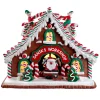 Hot The Jolly Christmas Shop Kurt Adler 10.5" Battery Operated Lighted Santa's Workshop Gingerbread Christmas House GBJ0039