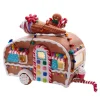 Best The Jolly Christmas Shop Kurt Adler 8.4" Battery Operated Light Up Gingerbread RV Food Truck Decoration JEL1102