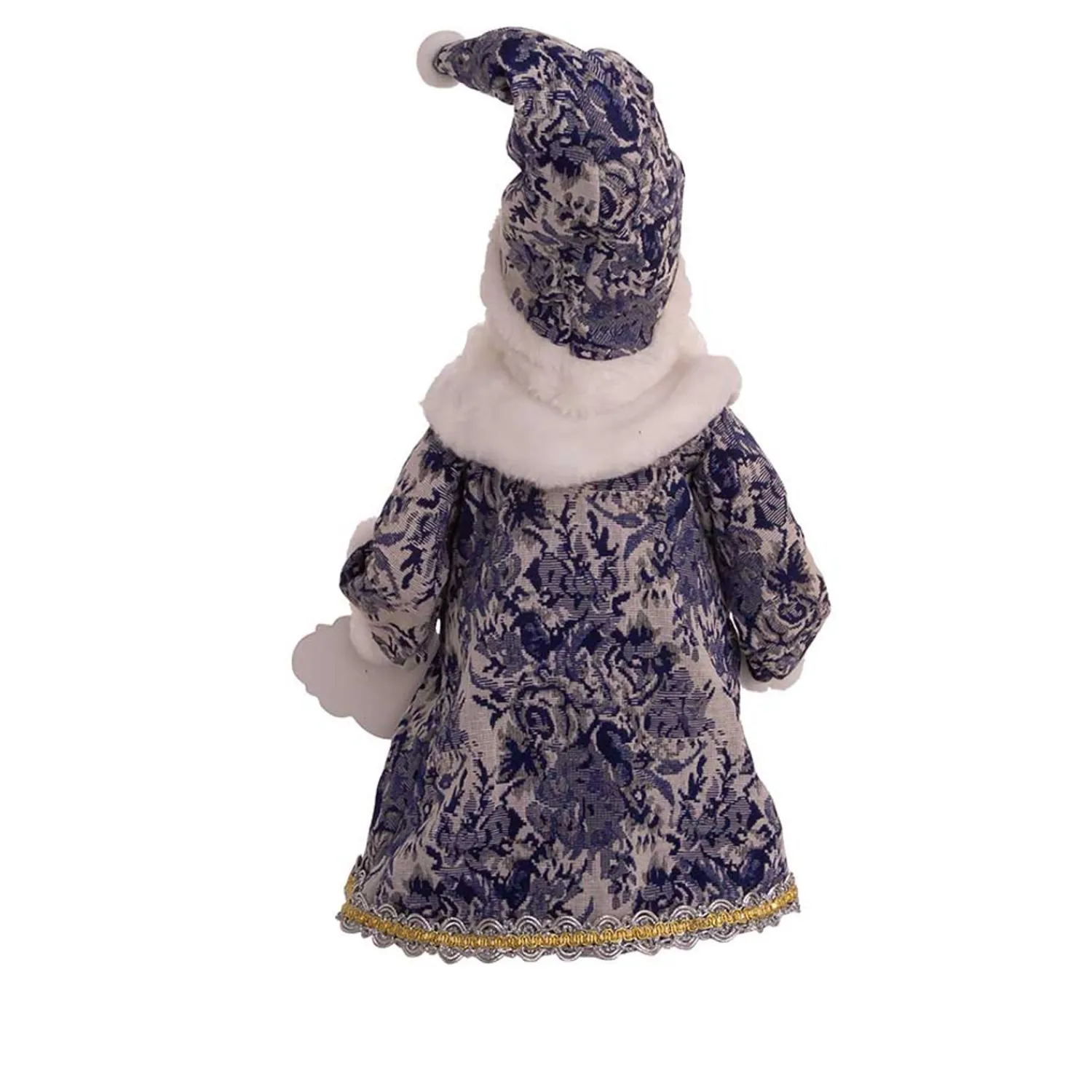 Hot The Jolly Christmas Shop Kurt Adler 18" Blue Delft Santa Holding Sign Christmas Figure J6098