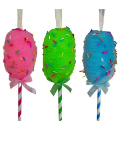 New The Jolly Christmas Shop Kurt Adler 6" Cotton Candy Christmas Ornaments D4421