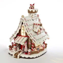 Online The Jolly Christmas Shop Kurt Adler 12" Electric Lighted Claydough Gingerbread House Christmas Figure J3628