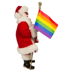Clearance The Jolly Christmas Shop Kurt Adler 10" Fabriché Pride Santa Christmas Figure FA0179