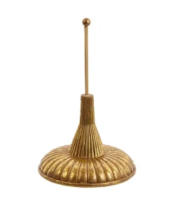 Best The Jolly Christmas Shop Kurt Adler 7" Gold Christmas Tree Topper Finial Holder D4412