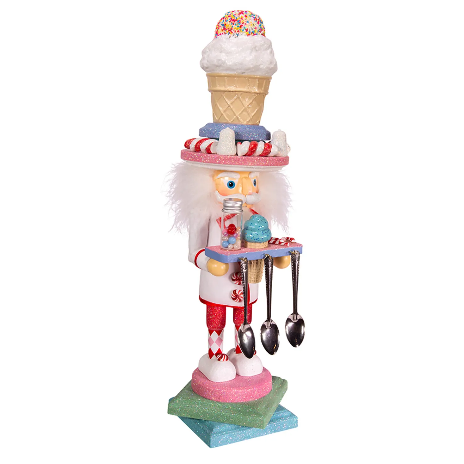 Online The Jolly Christmas Shop Kurt Adler 19" Hollywood Nutcrackers Ice Cream Nutcracker Christmas Figure HA0404