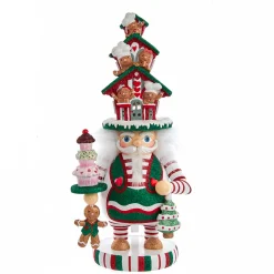 Clearance The Jolly Christmas Shop Kurt Adler 15" Hollywood Nutcrackers Lighted Gingerbread House Hat Nutcracker HA0571