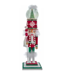 Outlet The Jolly Christmas Shop Kurt Adler 21" Hollywood Nutcrackers Deck The Halls Christmas Musical Water Globe Hat Nutcracker HA0724