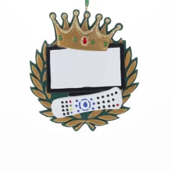 New The Jolly Christmas Shop Kurt Adler 3.75" King Of The Remote Personalized Christmas Ornament W8213