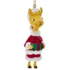 New The Jolly Christmas Shop Kurt Adler 3.5" Llama Llama Red Pajama Santa Christmas Ornament LM1201
