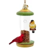 Outlet The Jolly Christmas Shop Kurt Adler 4.5" Noble Gems Bird Feeder Glass Christmas Ornament NBX0119