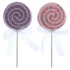 Outlet The Jolly Christmas Shop Kurt Adler 13.75" Pink And Purple Lollipop Christmas Tree Pick C7089