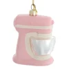 New The Jolly Christmas Shop Kurt Adler 4" Pink Electric Stand Kitchen Mixer Glass Christmas Ornament H7108