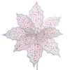 New The Jolly Christmas Shop Kurt Adler 14" Pink Frosted Poinsettia Christmas Tree Pick C0293