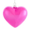 Sale The Jolly Christmas Shop Kurt Adler 3.5" Pink Heart Glass Christmas Ornament C6421