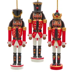 Discount The Jolly Christmas Shop Kurt Adler 6" Red And White African American Nutcracker Ornament F2223