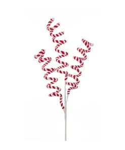 Discount The Jolly Christmas Shop Kurt Adler 26.5" Red And White Candy Cane Swirl Christmas Tree Pick C4913