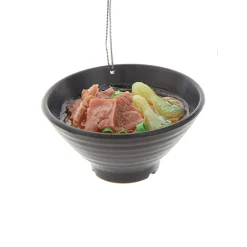 New The Jolly Christmas Shop Kurt Adler 2.75" Set Of 3 Asian Rice & Noodle Bowl Christmas Ornament D4237