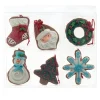 Outlet The Jolly Christmas Shop Kurt Adler 3.5" Set Of 6 Christmas Cookie Shape Ornaments D4533