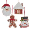 Discount The Jolly Christmas Shop Kurt Adler 4.85" Set Of 4 Claydough Cookie Christmas Ornament D4156