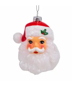 Best The Jolly Christmas Shop Kurt Adler 3" Shatterproof Vintage Inspired Santa Head Christmas Ornament H8250