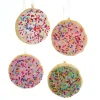 New The Jolly Christmas Shop Kurt Adler 3" Sugar Cookie Christmas Ornament Set D4091