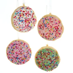 New The Jolly Christmas Shop Kurt Adler 3" Sugar Cookie Christmas Ornament Set D4091
